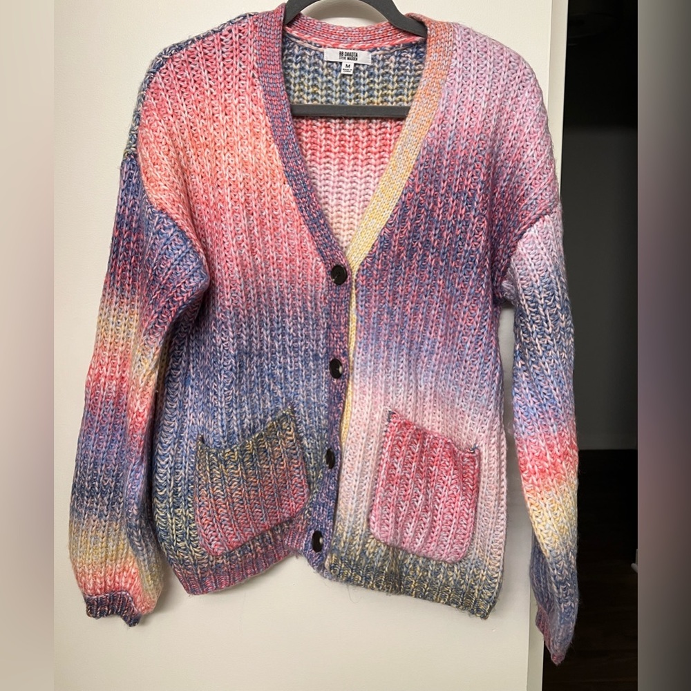 * NEVER WORN * BB Dakota X Steve Madden Multi Color Cardigan Size M